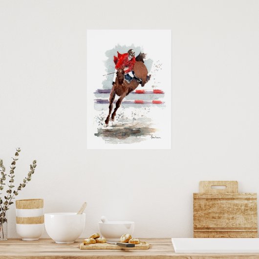 Poster Affiche/impression 'Clear Round' (Cuisine)