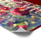 Poster Affiche/impression Hollyhocks (Coin)
