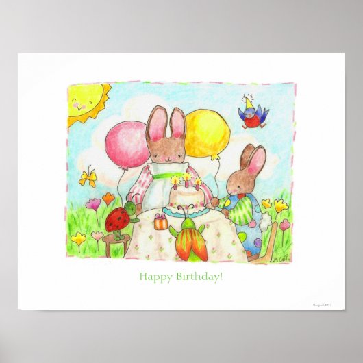 Poster Affiche/Impression Joyeux Anniversaire (Devant)