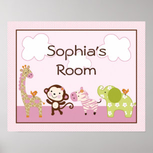 Poster Affiche/Impression personnalisée d'animaux de Jung