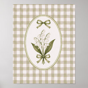 Poster (AFFICHE) Muguet Coquette Arc Rustique 