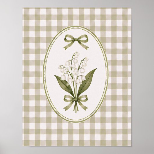 Poster (AFFICHE) Muguet Coquette Arc Rustique (Devant)