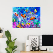 Poster affiche_poisson-clownB (Bureau à domicile)