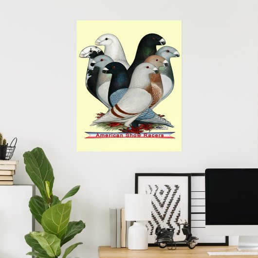 Poster Afficher huit pilotes (Bureau à domicile)