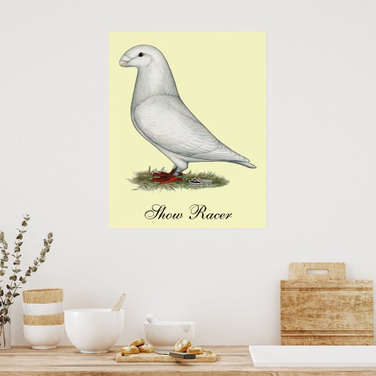 Poster Afficher le blanc de la course (Cuisine)