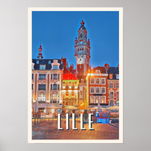 Poster Afficher Lille Photo Vintage