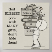 Poster Afficher vos cadeaux (Devant)