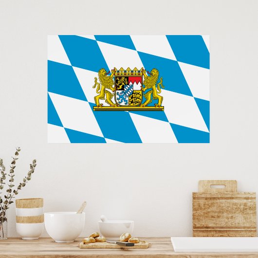 Poster Afficher vos couleurs - Bavière (Cuisine)