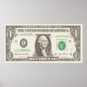 Poster Afficher vos couleurs - Dollar US (Devant)