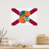 Poster Afficher vos couleurs - Floride (Cuisine)