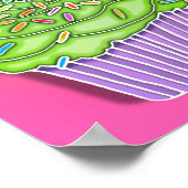 Poster Affiches, bannières - Cupcakes d'anniversaire (Coin)