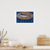 Poster Affiches, imprimés et cadres bleus de Marlin (Cuisine)