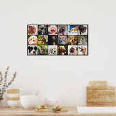 Poster Afficheur Amoureux des chiens (Cuisine)