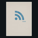 Poster Afficheur minimaliste RSS<br><div class="desc">Pour le technicien ou le geek à coeur. Parfait pour la maison ou le bureau. Partie d'une série.</div>