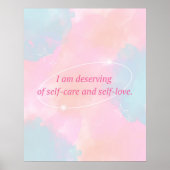 Poster Affirmation auto-amour (Devant)