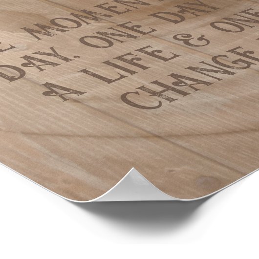 Poster Affirmation bouddhiste de la pensée positive (Coin)