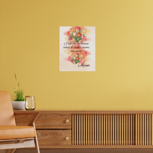 Poster Affirmation de foi : Je suis libre de libérer (Salon 2)