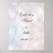 Poster Affirmation de guérison (Devant)