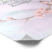 Poster Affirmation Enfants - Vous Pouvez Belle (Coin)