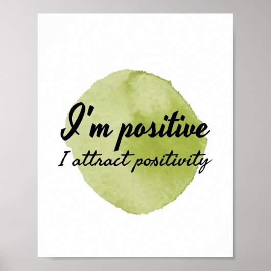 Poster affirmation motivationnelle d'acceptation personne (Devant)