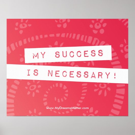 Poster Affirmation Positive Argent Richesse Abondance Dig (Devant)