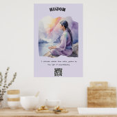 Poster Affirmation positive de la sagesse (Cuisine)