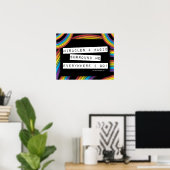 Poster Affirmation positive Miracle Magic LGBT Rainbow (Bureau à domicile)