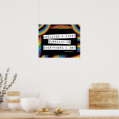 Poster Affirmation positive Miracle Magic LGBT Rainbow (Cuisine)
