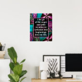 Poster Affirmation positive pour la gestion de la colère (Bureau à domicile)