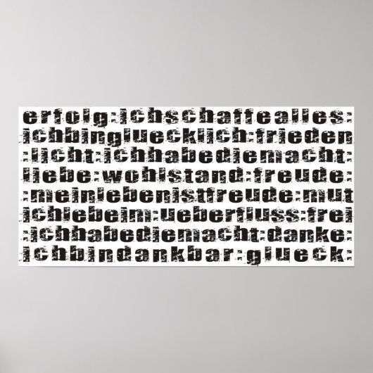 Poster Affirmations (Devant)