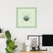 Poster Affirmations avec Storybook Sunrise (Bureau à domicile)