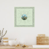 Poster Affirmations avec Storybook Sunrise (Cuisine)