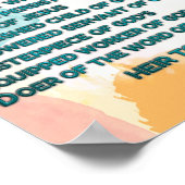 Poster Affirmations bibliques arc-en-ciel w_Scripture 3 (Coin)