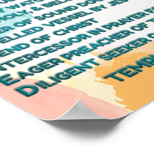 Poster Affirmations bibliques arc-en-ciel w_Scripture 4 (Coin)