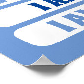 Poster Affirmations Bleues pour Enfants pour Décor Nourri (Coin)