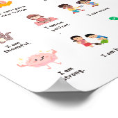 Poster Affirmations de boost matinal sur toile (Coin)