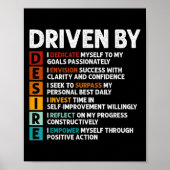 Poster Affirmations de devis motivationnelles (Devant)