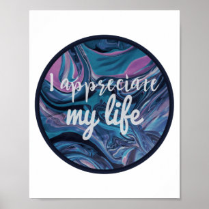 Poster affirmations de motivation quotidiennes pour le tr