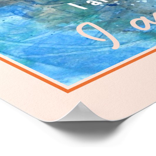 Poster Affirmations de Sacral Chakra (Coin)