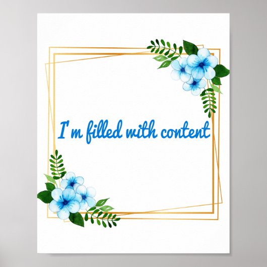 Poster Affirmations de vibrations positives du matin (Devant)