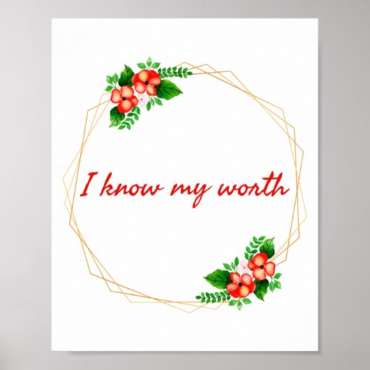 Poster affirmations motivationnelles pour la vie (Devant)