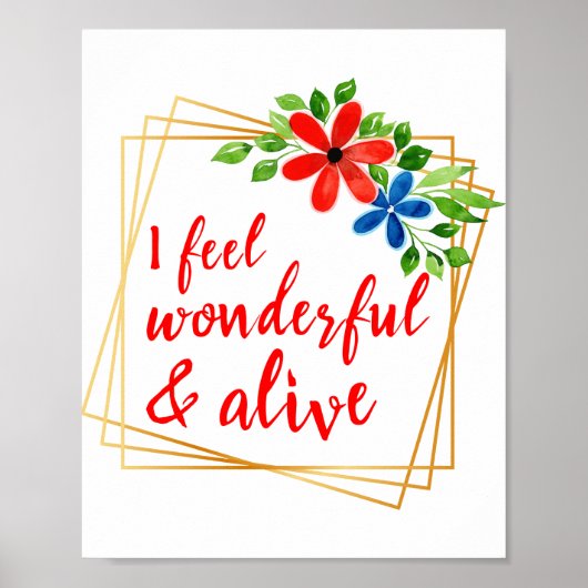 Poster affirmations motivationnelles pour l'amour-propre  (Devant)