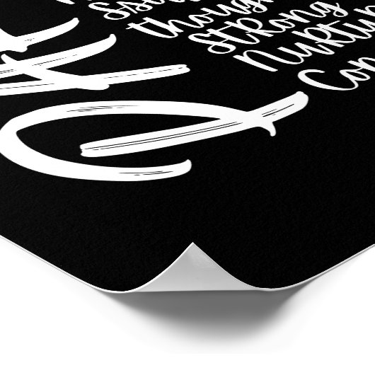 Poster Affirmations paraprofessionnelles positives (Coin)