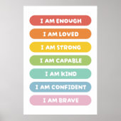 Poster Affirmations positives (Devant)
