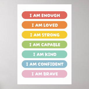 Poster Affirmations positives
