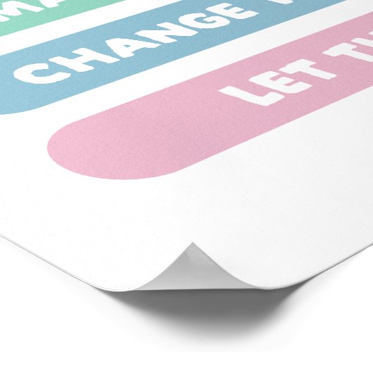 Poster Affirmations Positives (Coin)