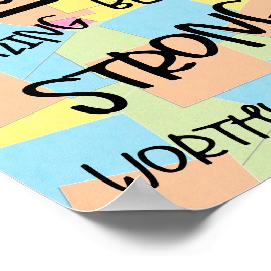 Poster Affirmations positives (Coin)