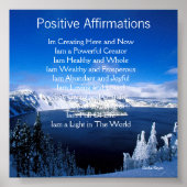 Poster Affirmations positives (Devant)