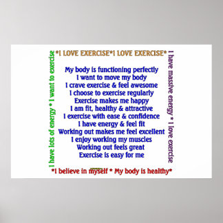 Poster Affirmations positives