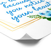 Poster affirmations positives citent pour elle (Coin)